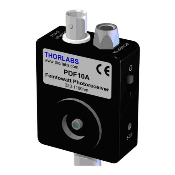 THORLABS PDF10 Series Manuals