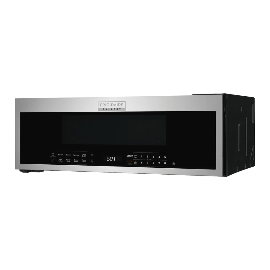 Frigidaire GMOS1266AF - Gallery 1.2 Cu. Ft. Low-Profile Over-the-Range Microwave Manual