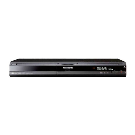 Panasonic Diga DMR-EH58 Manuals