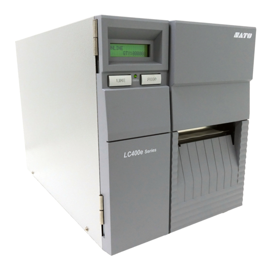 SATO LC400e Series Operator's Manual