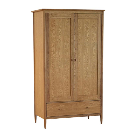 Ercol HARTWELL 2 DOOR WARDROBE Assembly Instructions Manual