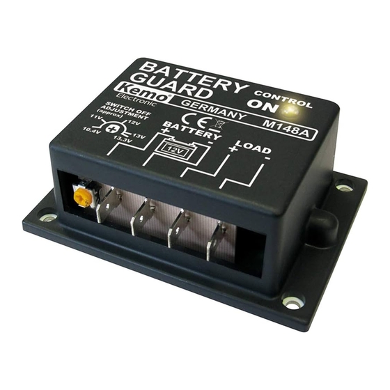 Kemo Electronic M148A Quick Start Manual