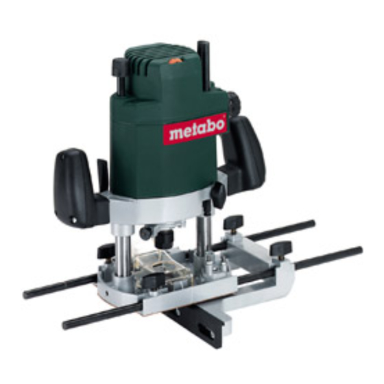 Metabo Routers and Planers Catalog