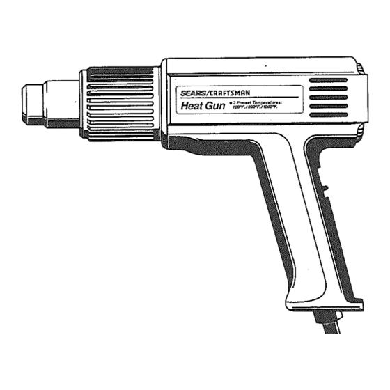 Sears CRAFTSMAN Owner's Manual