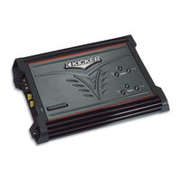 Kicker ZX850.4 Installation Manual