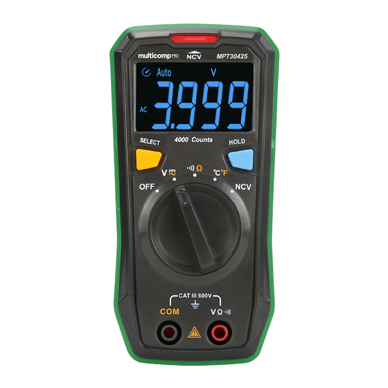 multicomp pro MP730425 User Manual