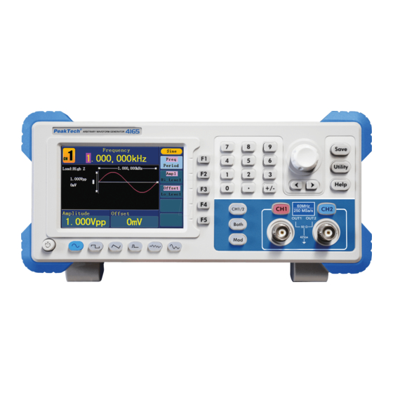 PeakTech 4165 Series Operation Manual