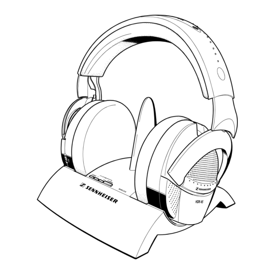 Sennheiser Wireless RS 45 Instruction Manual