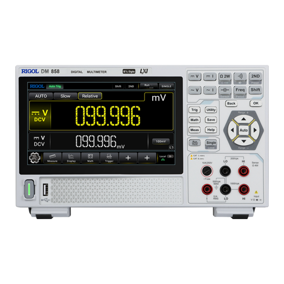 Rigol RM858 Series User Manual