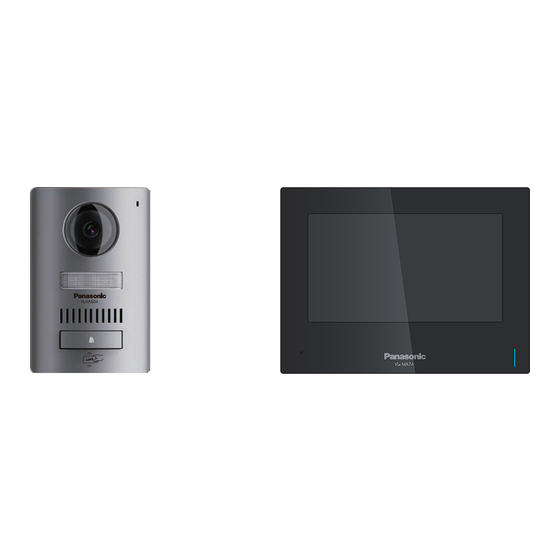 Panasonic VL-SA74SX Installation Manual