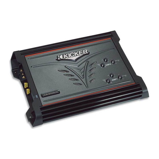 Kicker ZX350.4 Manuals