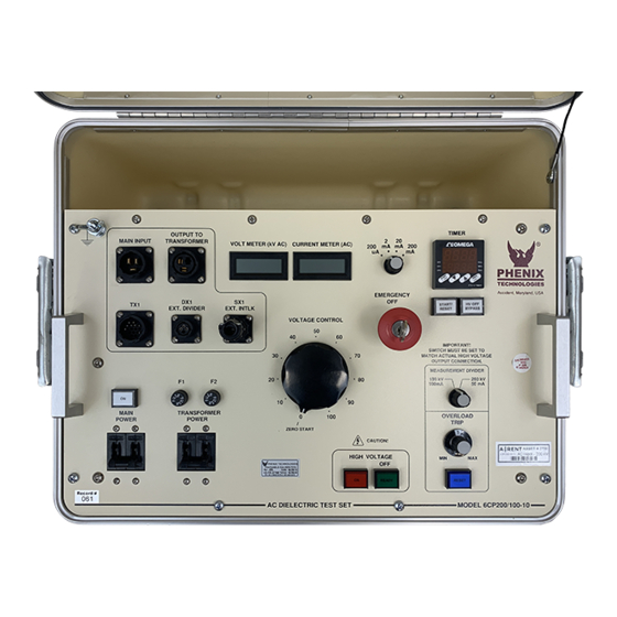 Phenix Technologies 6CP200/100-10 User Manual