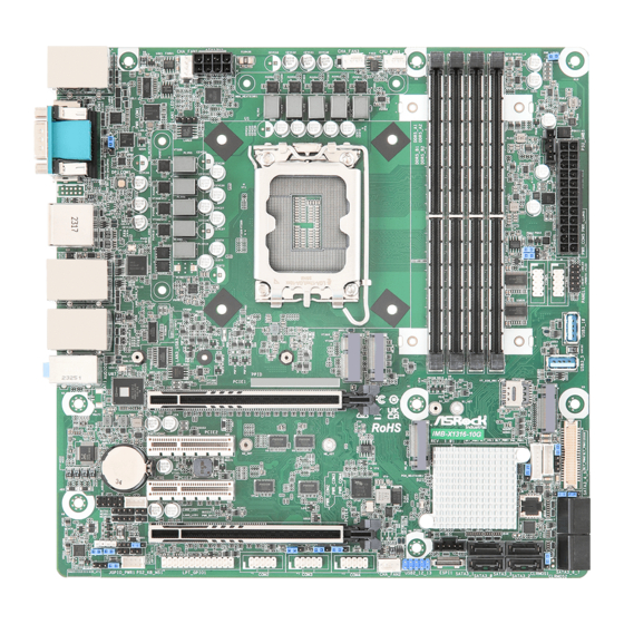 ASROCK IMB-X1316 Settings Manual