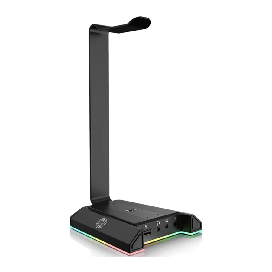 EKSA W1 - Gaming RGB Headset Stand with 7.1 Surround Sound Manual