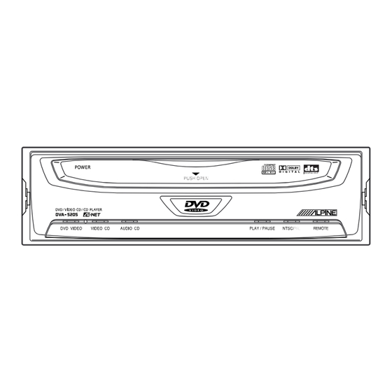 Alpine DVA-5205 Owner's Manual