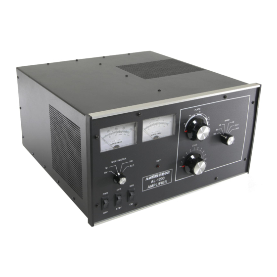 AMERITRON AL-1200 Instruction Manual