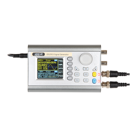 Joy-it JDS2915 Manual