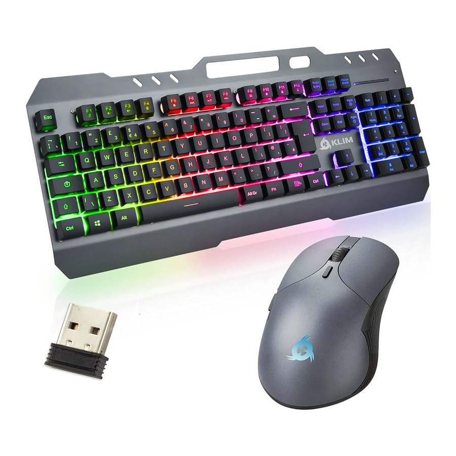 KLIM Unity - Wireless Keyboard and Mouse Set Manual