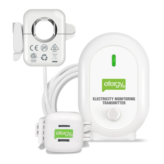 Efergy Engage solar Quick Start Manual