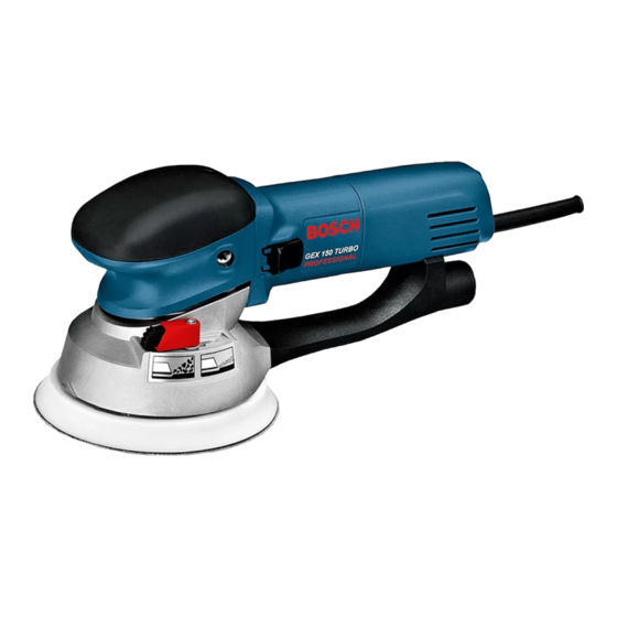 Bosch GEX 150 TURBO Professional Original Instructions Manual
