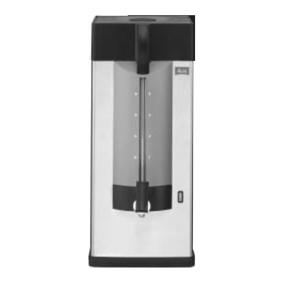 Melitta Wa M600 SF-Ku 200 Operating Instructions Manual