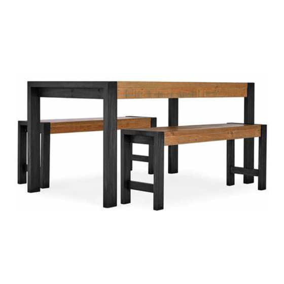 Next HUDSON BENCH SET Assembly Instructions Manual