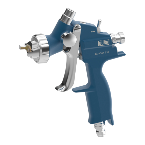 Durr EcoGun 910 Operation Manual