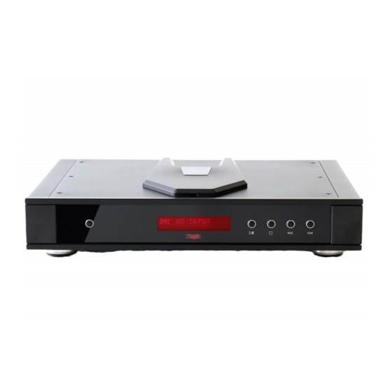 Rega SATURN MK3 Instructions Manual