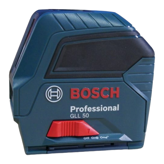 Bosch GLL 50 Manuals