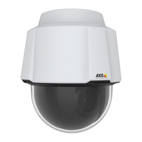 Axis P5654-E Mk II User Manual