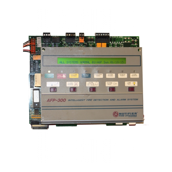 Notifier AFP-300 Operation Manual