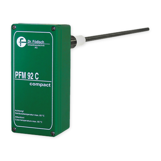 Dr.Fodisch PFM 92 C Operation Manual