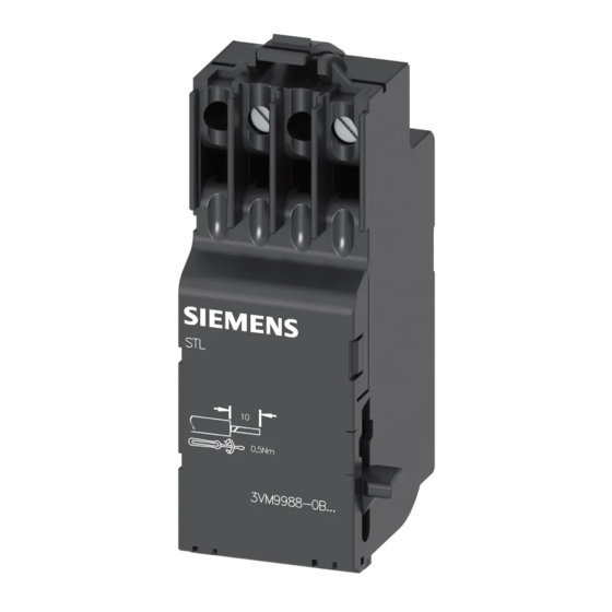 Siemens STL 3VM9908 Operating Instructions