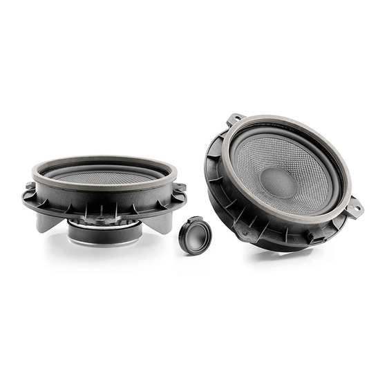 Focal INTEGRATION PLUG&PLAY TOYOTA User Manual