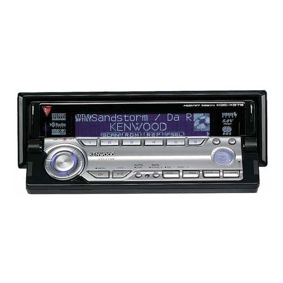 Kenwood KDC-X879 Service Manual