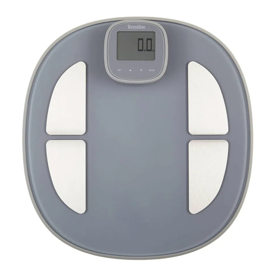 Terraillon ELECTRONIC BATHROOM SCALE BODY FAT ANALYSER Manual