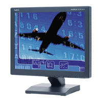 NEC MultiSync LCD1560VTM User Manual