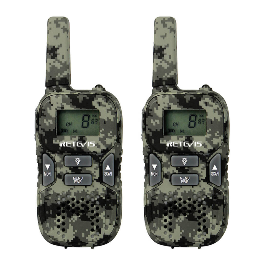 Retevis RT33 - Walkie Talkie Manual