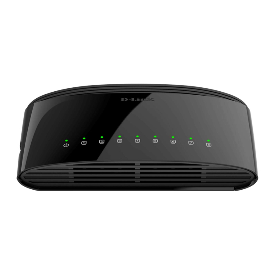 D-Link DGS-1008D Manual