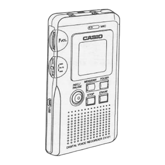 Casio DV-01 User Manual