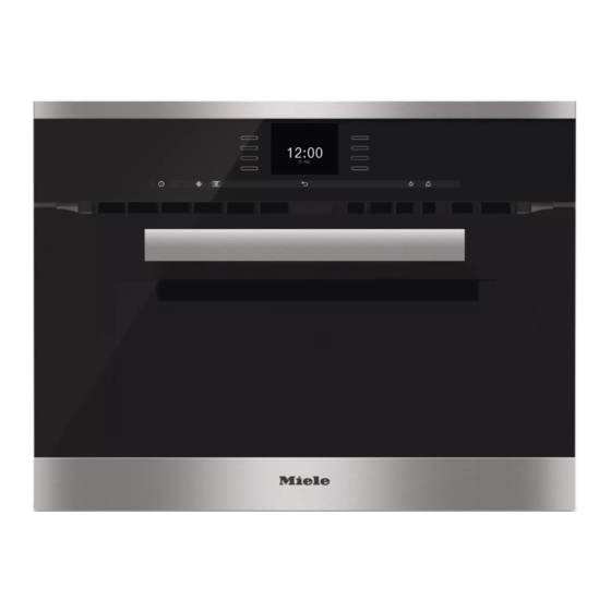 Miele H6500BM Operating And Installation Instructions