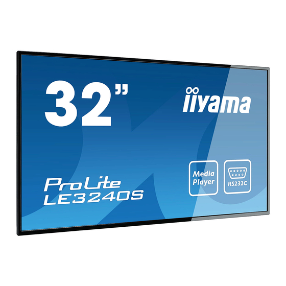 Iiyama ProLite LE324OS User Manual