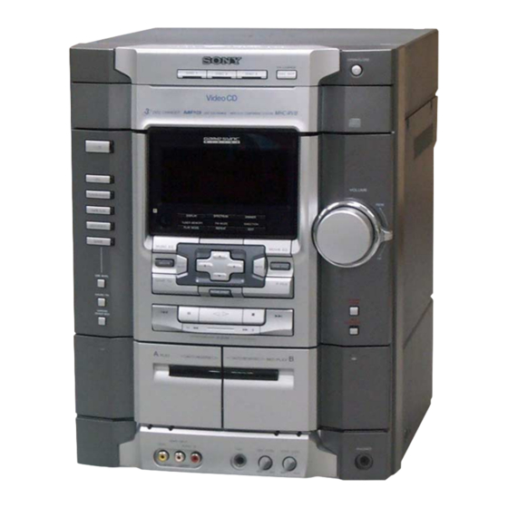 Sony HCD-RV8 Service Manual