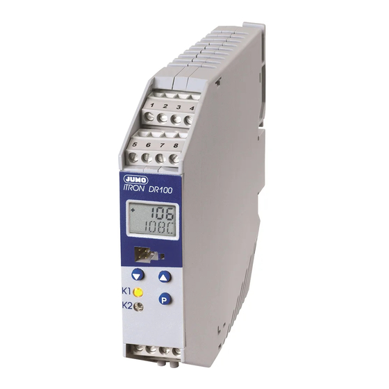 JUMO iTRON DR 100 Operating Manual