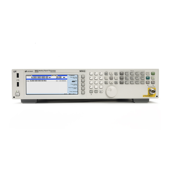 Keysight N5181B Analog Configuration Manual