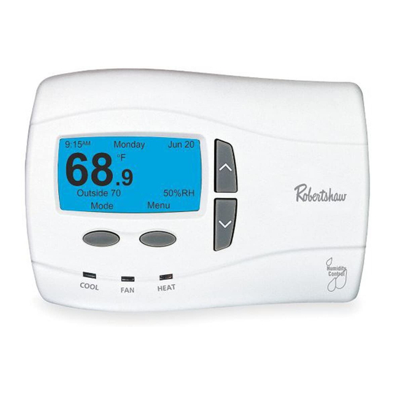Robertshaw 9801i2 Quick Start Installation Manual
