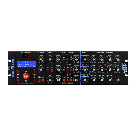 Studio Electronics SE-3X User Manual