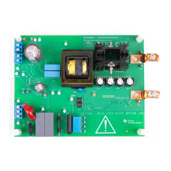 Texas Instruments UCC25640EVM-020 User Manual