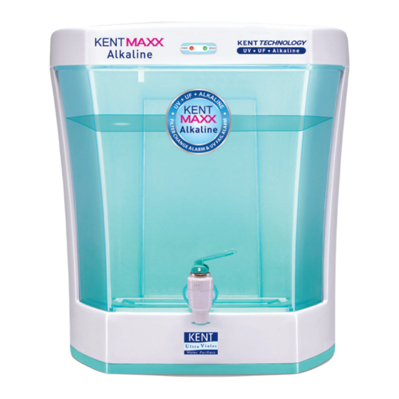 KENT MAXX ALKALINE Instruction Handbook For Installation, Operation And Maintenance