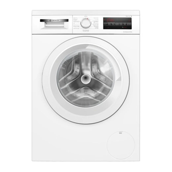 Bosch WUU24T63ES User Manual And Installation Instructions